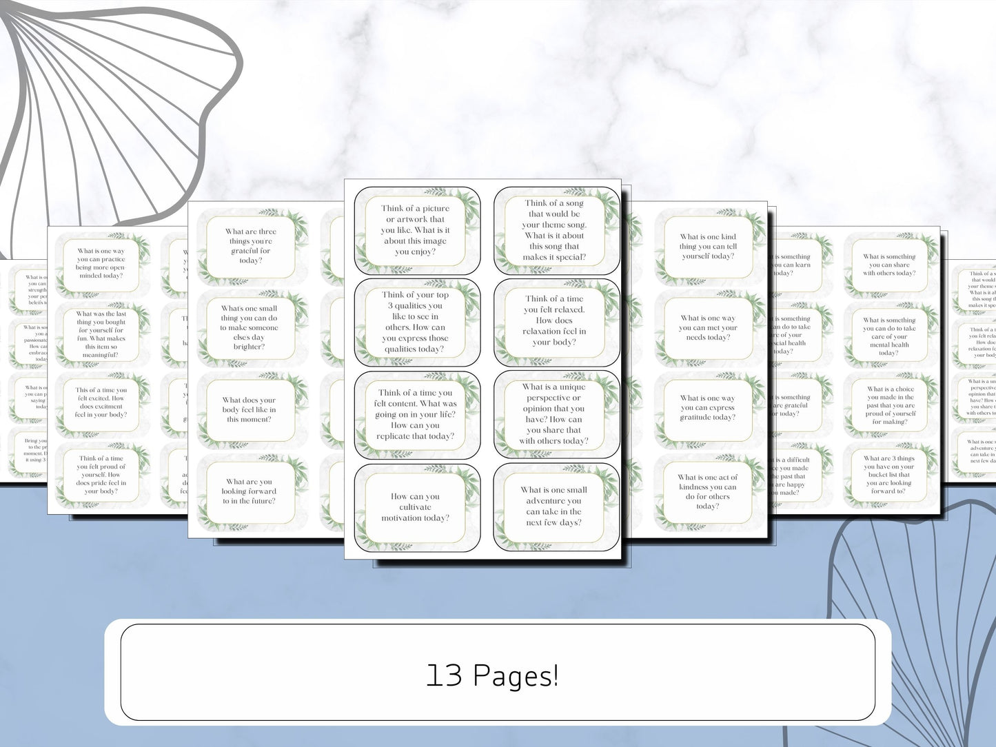 104 Daily Wellness Cards-Digital PDF