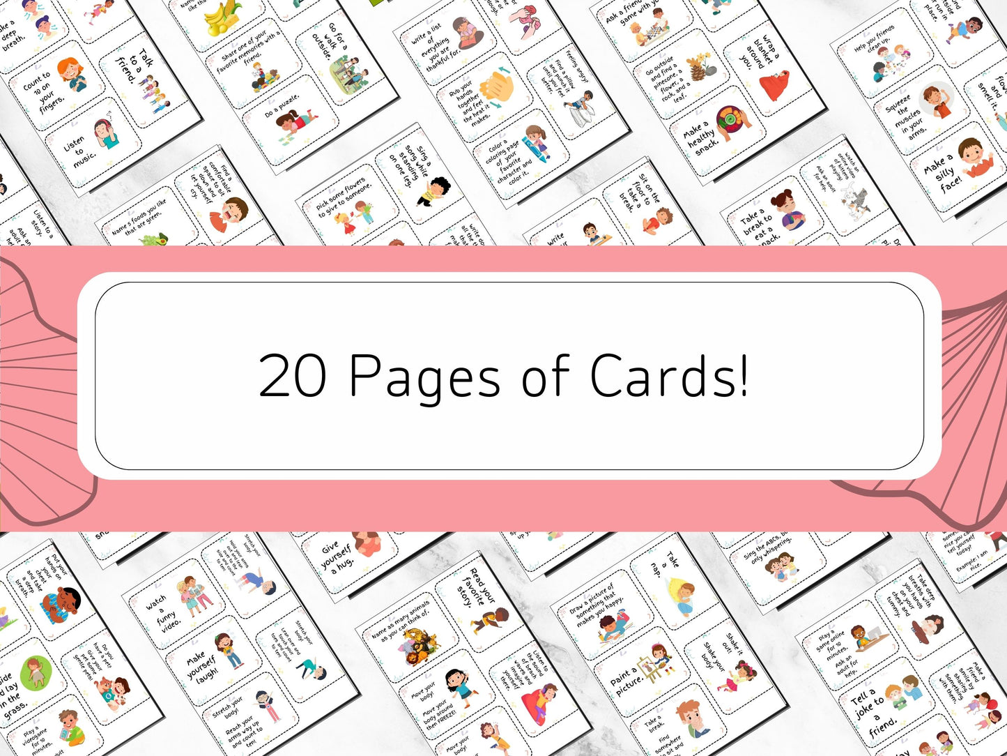 Coping Skill Cards for Kids- Digital PDF
