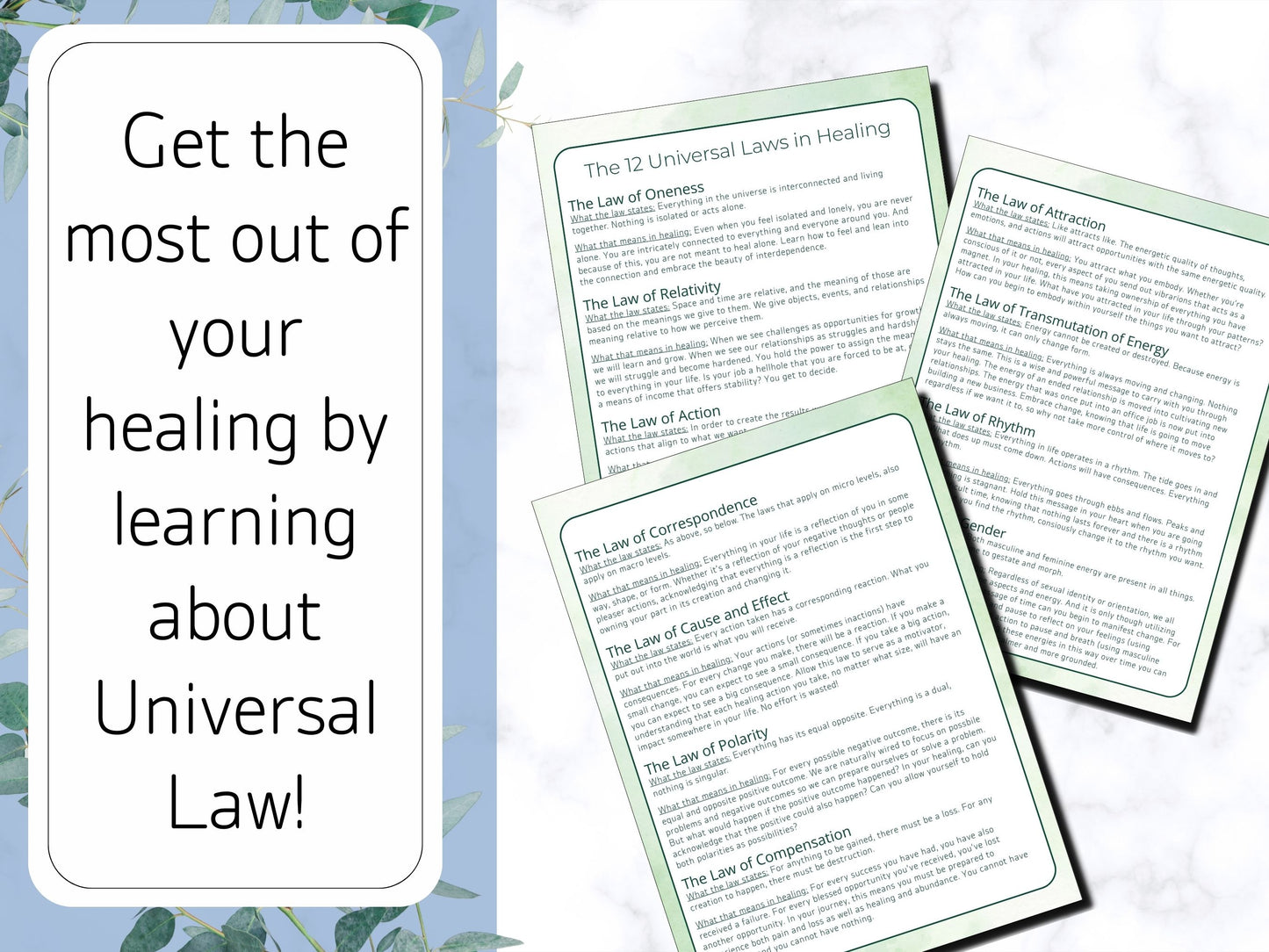 The 12 Universal Laws in Healing-Free PDF